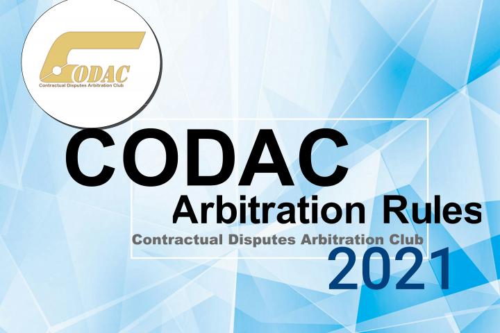 CODAC Rules 2021 CODAC Rules 2021
